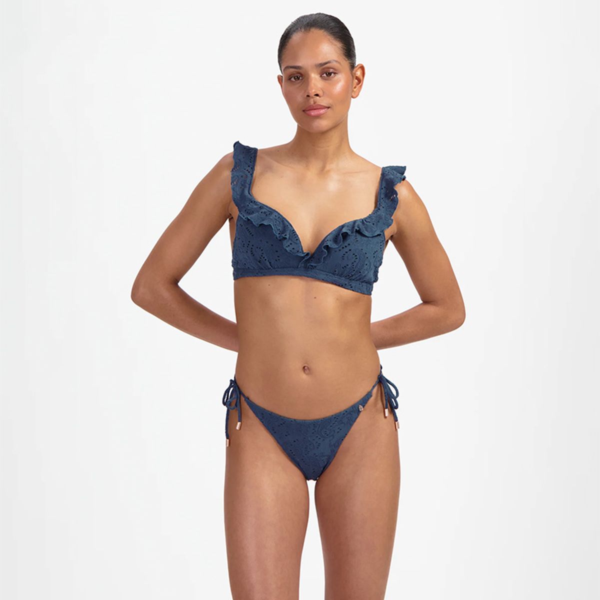 Beachlife Nightsky Embroidery Bikini Knytebukse