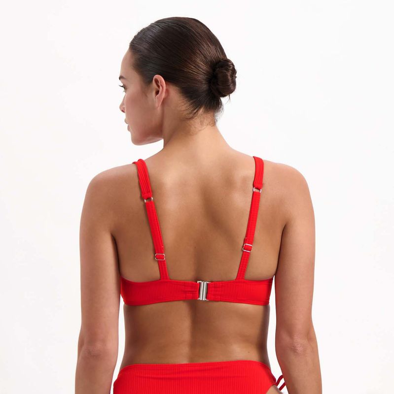 Beachlife Fiery Red Push-up Bikinitopp 