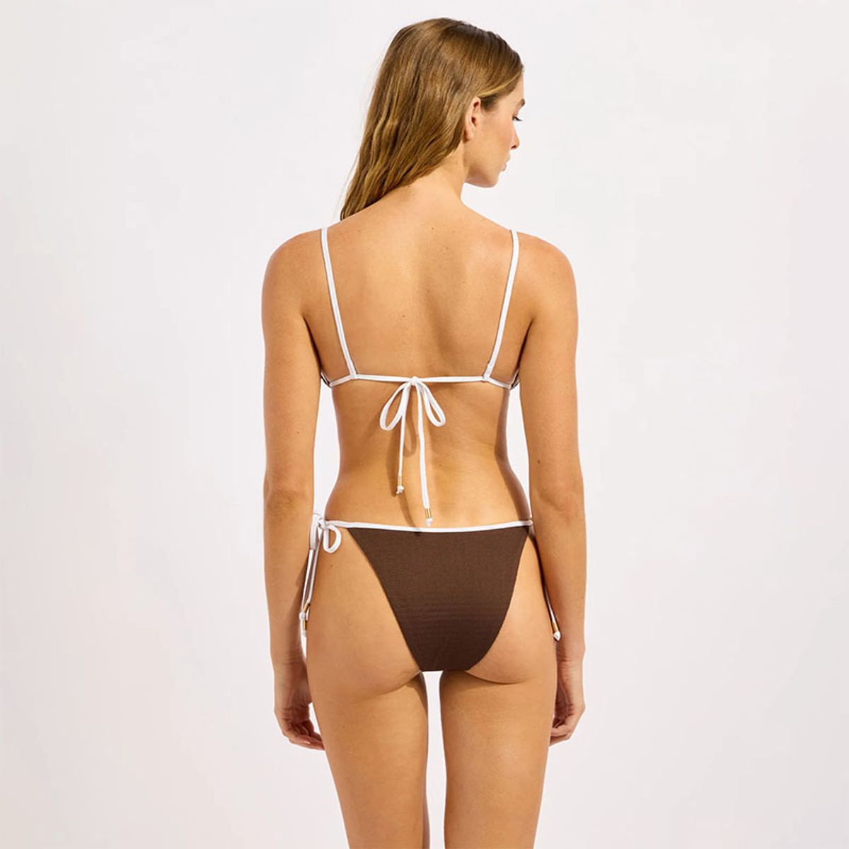 Seafolly Beach Bound Trekantbikini Dark Chocolate