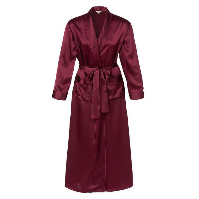 Hovedbilde Lady Avenue Pure Silk Lang Kåpe - Red