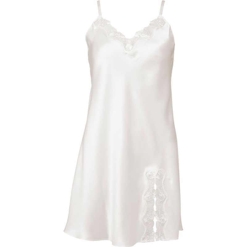  Lady Avenue Pure Silk Blonde Nattkjole