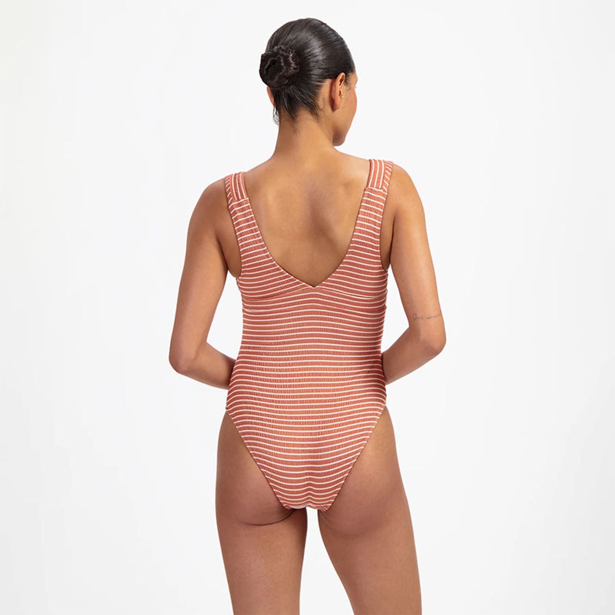 Beachlife Caramel Stripe Badedrakt